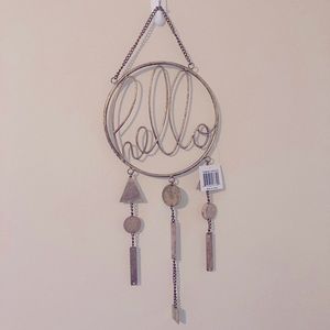Hello! Bronze Hanging Wall Decor